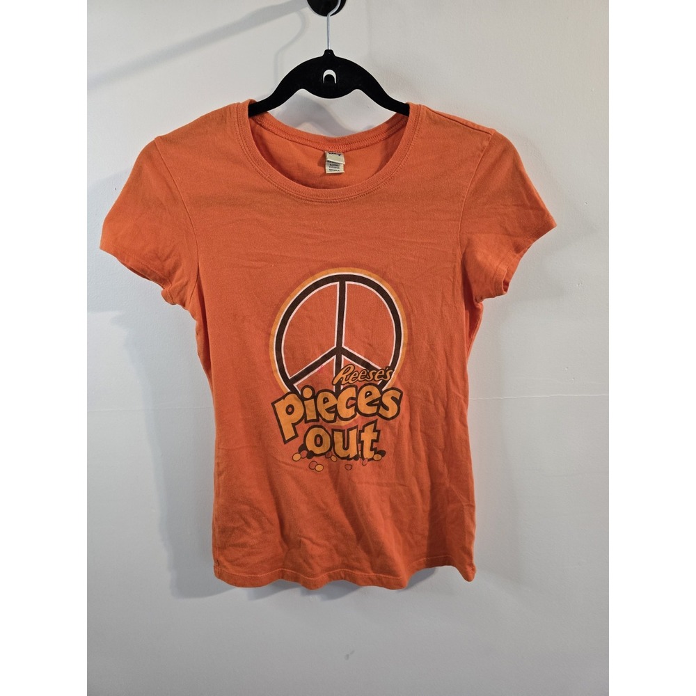 Y2K / Vintage Reese's Candy Baby Tee‎ Women's Small Pieces Out